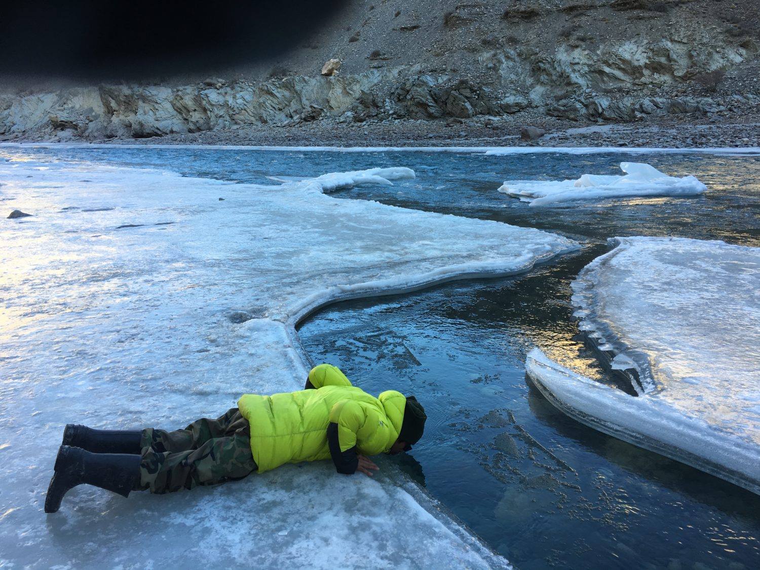 Sugam Conquering Chadar Trek With Thrillophilia!